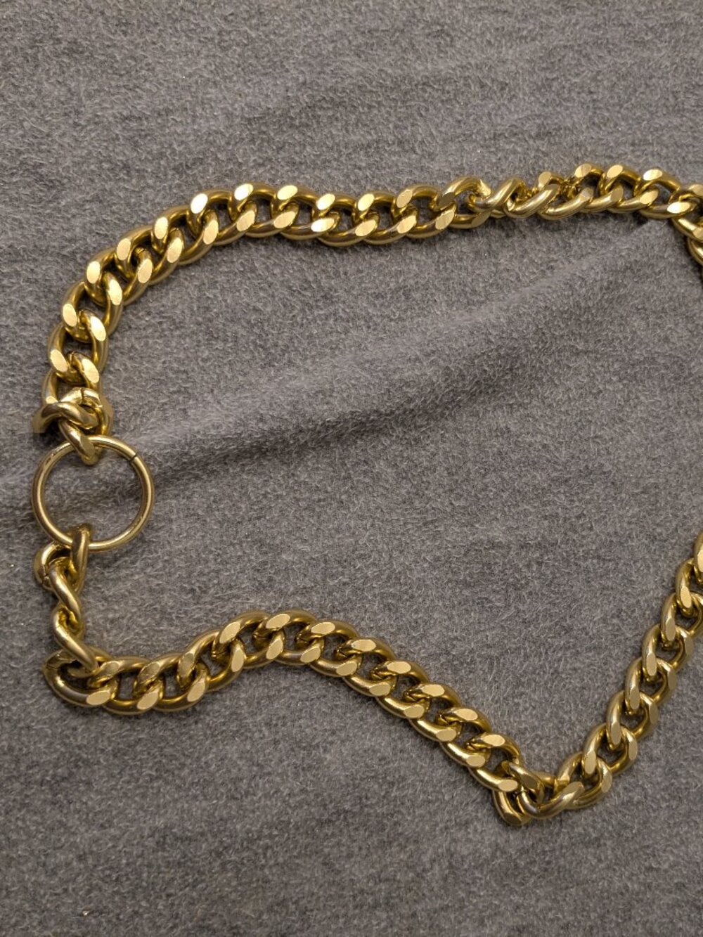 Heavy Gold Tone Chain with Large Link
